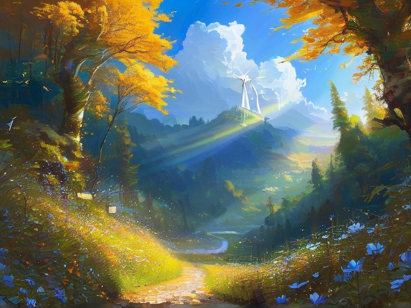 阳光赋能未来：科技与自然的共生之道